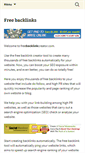 Mobile Screenshot of freebacklinkcreator.com